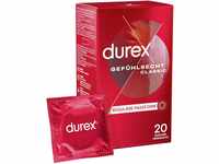 Durex Gefühlsecht Classic Kondome – Dünne Kondome mit anatomischer...