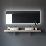 TALOS Moon LED Badspiegel 180x70 cm - Badezimmerspiegel mit Beleuchtung -