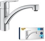 GROHE Start, K&uuml;chenarmatur mit flachem Auslauf (Wasserhahn f&uuml;r die K&uuml;che, 140&deg;