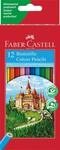 Faber-Castell 120112 - Buntstifte CASTLE Hexagonal, 12er Kartonetui, mehrfarbig