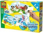 SES 144210 creative 14421 SES My First Malen mit Wasser Bilder-Set zum Ausmalen, gelb