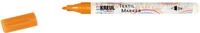KREUL 90661 - Textil Marker fine, orange, mit unempfindlicher Faserspitze,