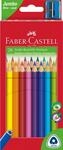 FABER-CASTELL - Buntstifte Set Jumbo Dreikant 20-teilig mit Spitzer |...