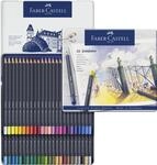 Faber-Castell 114748 - Farbstifte mit permanenter &Ouml;lkreidemine Goldfaber, 48er...
