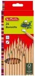 Herlitz Buntstifte, 24 Farben, 24 St&uuml;ck | 2,5mm, Sechskantform