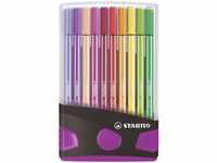 Premium-Filzstift - STABILO Pen 68 Colorparade - 20er Tischset in...