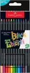 Faber-Castell 116412 - Buntstifte Blackwood, Black Edition, 12er Etui