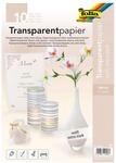 folia 87400 - Transparentpapier, DIN A4, 10 Blatt, wei&szlig; - vielseitig einsetzbar