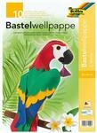 folia 740409 - Bastel Wellpappe, E-Welle, ca. 25 x 35 cm, 10 Bogen sortiert in...