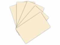 folia 614/50 08 - Fotokarton DIN A4, 300 g/qm, 50 Blatt, beige - zum Basteln und