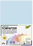 folia 6495 - Tonpapier Mix Pastell, DIN A4, 130 g/m&sup2;, 100 Blatt sortiert in 10