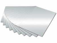 folia 6161 - Fotokarton Silber glänzend, 50 x 70 cm, 300 g/qm, 10 Bogen - zum