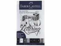 Faber-Castell 267118 - Tuschestifte Lettering Starter Set, 9-teilig, Pitt Artist