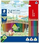 STAEDTLER Noris colour 187 Buntstifte &ndash; 24er Kartonetui, Dreikant