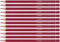 STABILO - Premium-Buntstift - Original | 12er Pack, permanentrot dunkel