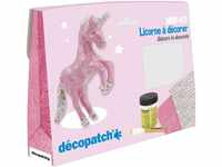 Decopatch Décopatch KIT009O Bastel Set Pappmaché Einhorn (ideal für Kinder,...