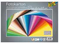 folia 6125/50 99 - Fotokarton Mix 25 x 35 cm, 300 g/qm, 50 Blatt sortiert in 50