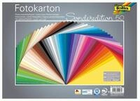 folia 6125/50 99 - Fotokarton Mix 25 x 35 cm, 300 g/qm, 50 Blatt sortiert in 50