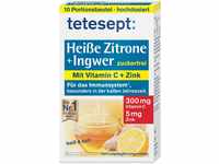 tetesept Heiße Zitrone mit Ingwer – Instant Pulver zuckerfrei mit Zink &...