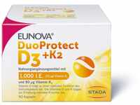 EUNOVA DuoProtect D3 + K2 1000 I.E. - Nahrungsergänzungsmittel für gesunde...