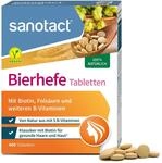 sanotact Bierhefe Tabletten (400 Tabletten) &bull; 100% nat&uuml;rliche Bierhefe vegan &bull;