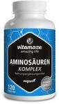 Aminos&auml;uren Komplex hochdosiert & vegan, 120 Tabletten mit 8 essentiellen