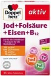 Doppelherz Jod + Fols&auml;ure + Eisen + B12 - Mit Fols&auml;ure als Beitrag f&uuml;r die normale