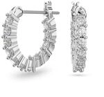 Swarovski Matrix Vittore Kreolen, Weiss, Rhodiniert