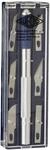 Wedo 78722 Cutter Hobbymesser Set (inklusive 6 verschiedenen Klingen) silber