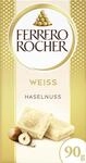Ferrero Rocher Tafel &ndash; Wei&szlig;e Schokolade mit Haselnuss &ndash; 1 x 90 g