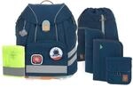 L&Auml;SSIG 7-teiliges Schulranzen Set Kinder/School Set Flexy Unique Navy