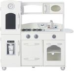Teamson Kids Wei&szlig; Kinderk&uuml;che Spielk&uuml;che Kinderspielk&uuml;che Holzk&uuml;che TD-11414W