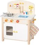 roba Spielk&uuml;che, wei&szlig;, natur, Spielzeug-K&uuml;chenzeile mit 2 Kochstellen,...