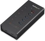 StarTech.com USB Hub 7 Port - Metall - USB-A zu 3X USB-C und 1x USB-C - USB 3.0 -