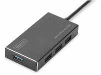DIGITUS USB-Hub - 4 Ports - Super-Speed USB 3.0 - 5 GBit/s - Plug&Play -