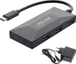 InLine&reg; USB 3.2 Gen 1 OTG Hub, USB Typ-C zu 3 Port Typ-A und 2 Port Typ-C, mit 3A