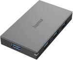 Hama USB Hub 4 Ports mit Netzteil (4x USB-A, Super-Speed Daten&uuml;bertragung mit bis zu