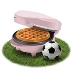 Bestron Mini-Waffeleisen f&uuml;r klassische Waffeln, kleiner Waffelmaker mit