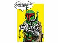 Komar Wandbild | Star Wars Classic Comic Quote Boba_Fett | Kinderzimmer,