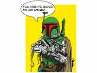Komar Wandbild | Star Wars Classic Comic Quote Boba_Fett | Kinderzimmer,