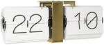 Karlsson Flip Clock No Case - Wei&szlig; - 36x8,5x14cm - Rechteck - Stahl - Wanduhr Modern