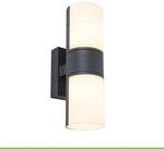 LUTEC LED Au&szlig;enwandleuchte CYRA, moderne Au&szlig;enlampe, Wandlampe aus Aluminium in