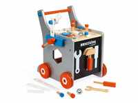 Janod - Brico'Kids Wooden Diy Trolley for Children - Magnetic - Pretend Play -...