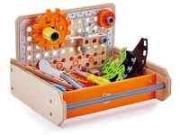Hape Junior Inventor Tüftler Werkzeugkasten Experimentierset, Mint-Spielzeug,...