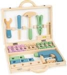 small foot Werkzeugkoffer "Nordic" aus Holz, mit Werkzeugen und Schraubset,