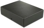 Elba Dokumenten-Box A4 aus Hartpappe, 8 cm F&uuml;llh&ouml;he, schwarz, 400000989