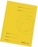 Herlitz 11076437 Einschlagmappe A4 recycling intensiv gelb, Manilakarton, 320 g/qm