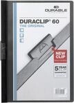 Durable Klemm-Mappe Duraclip Original 60 (f&uuml;r 1-60 Blatt A4), 25 St&uuml;ck, schwarz,