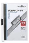 Durable Klemm-Mappe Duraclip Original 60 (f&uuml;r 1-60 Blatt A4), 25 St&uuml;ck, wei&szlig;,
