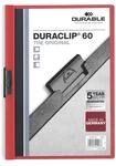 Durable Klemm-Mappe Duraclip Original 60 (f&uuml;r 1-60 Blatt A4), 25 St&uuml;ck, rot, 220903